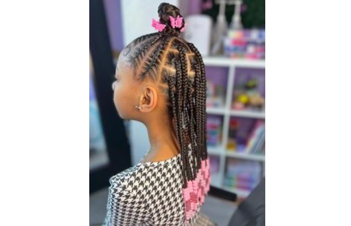 Half-Up, Half-Down Braids