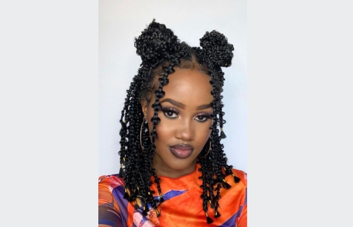 Space Bun Braids into Twists