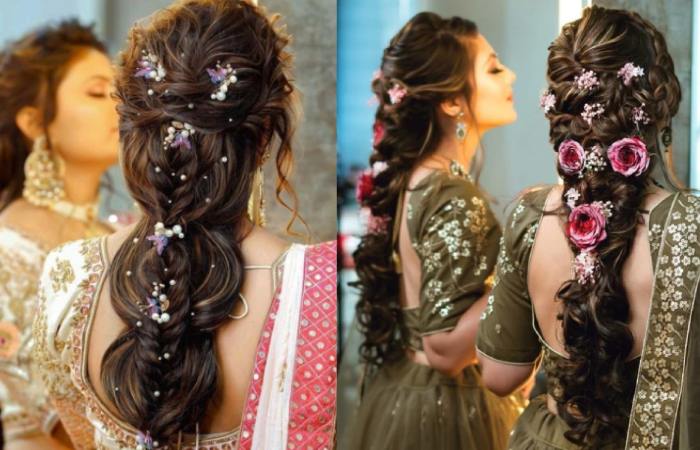 Braided Halo with Pearl Hairpins