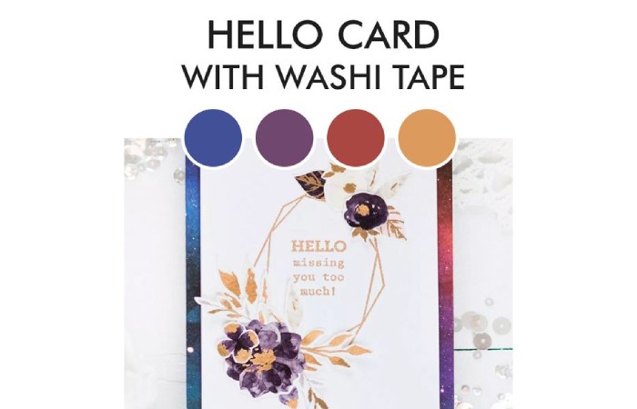 Geometric Washi Tape Cards