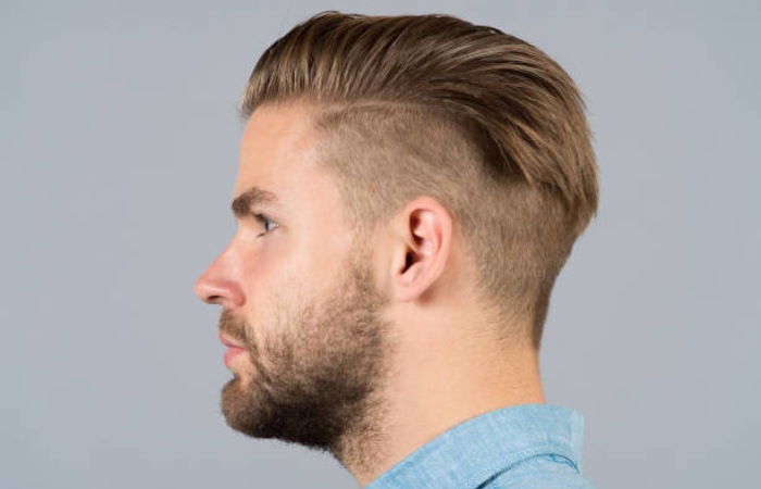 Side Part with V Cut