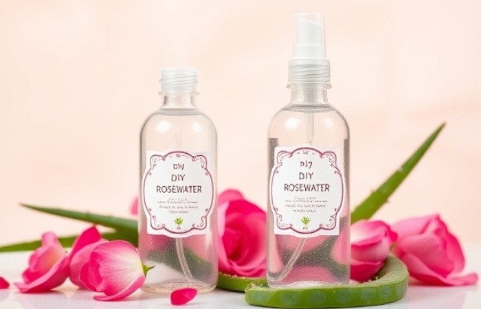 DIY Rosewater and Aloe Vera Face Mist