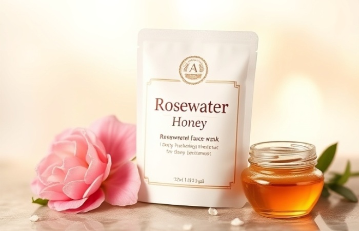 Rosewater and Honey Face Mask for Deep Hydration